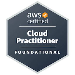 AWS Certified Cloud Practitioner certificate issued by Amazon Web Services (AWS)